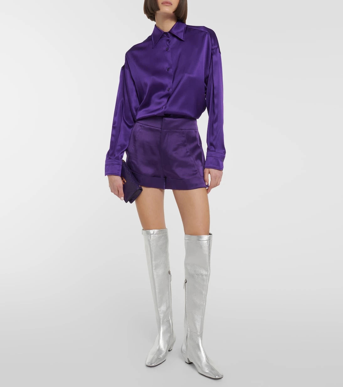 Tom Ford - Metallic over-the-knee boots