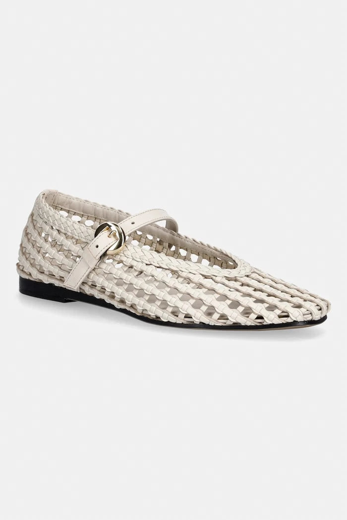 Tommy Hilfiger WOVEN LEATHER MIX BALLERINA balerink