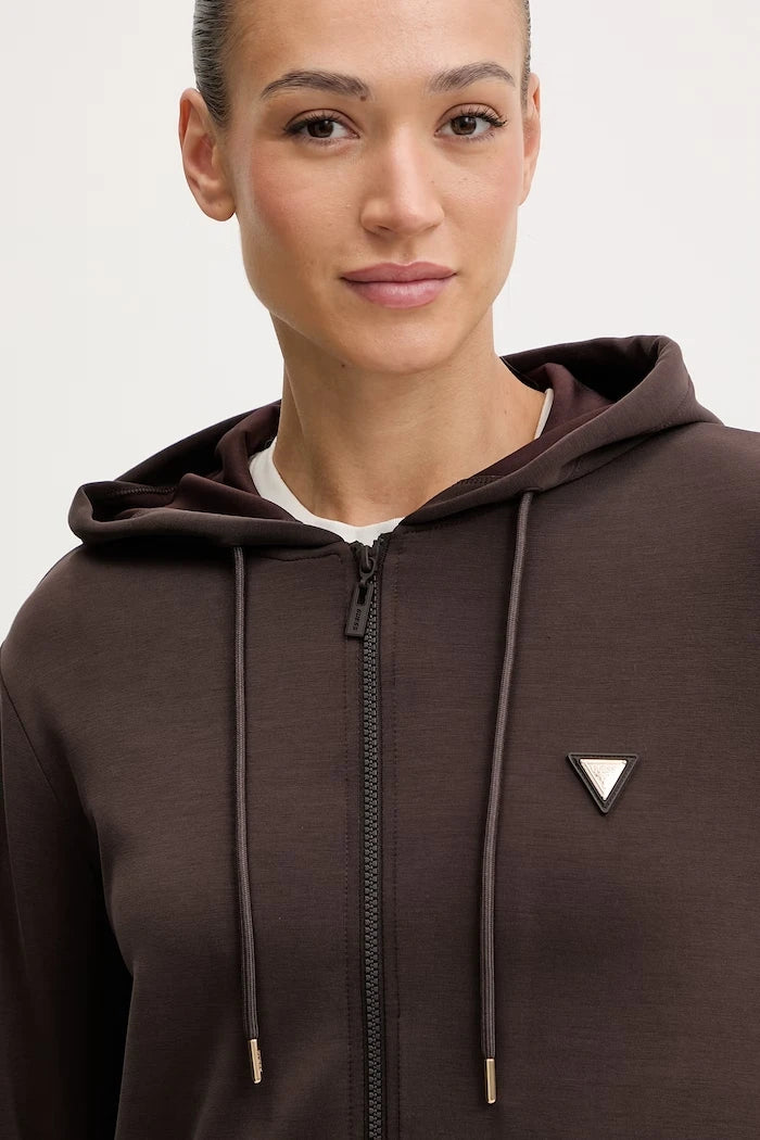 Guess fermuarlı kadın sweatshirt OLYMPE