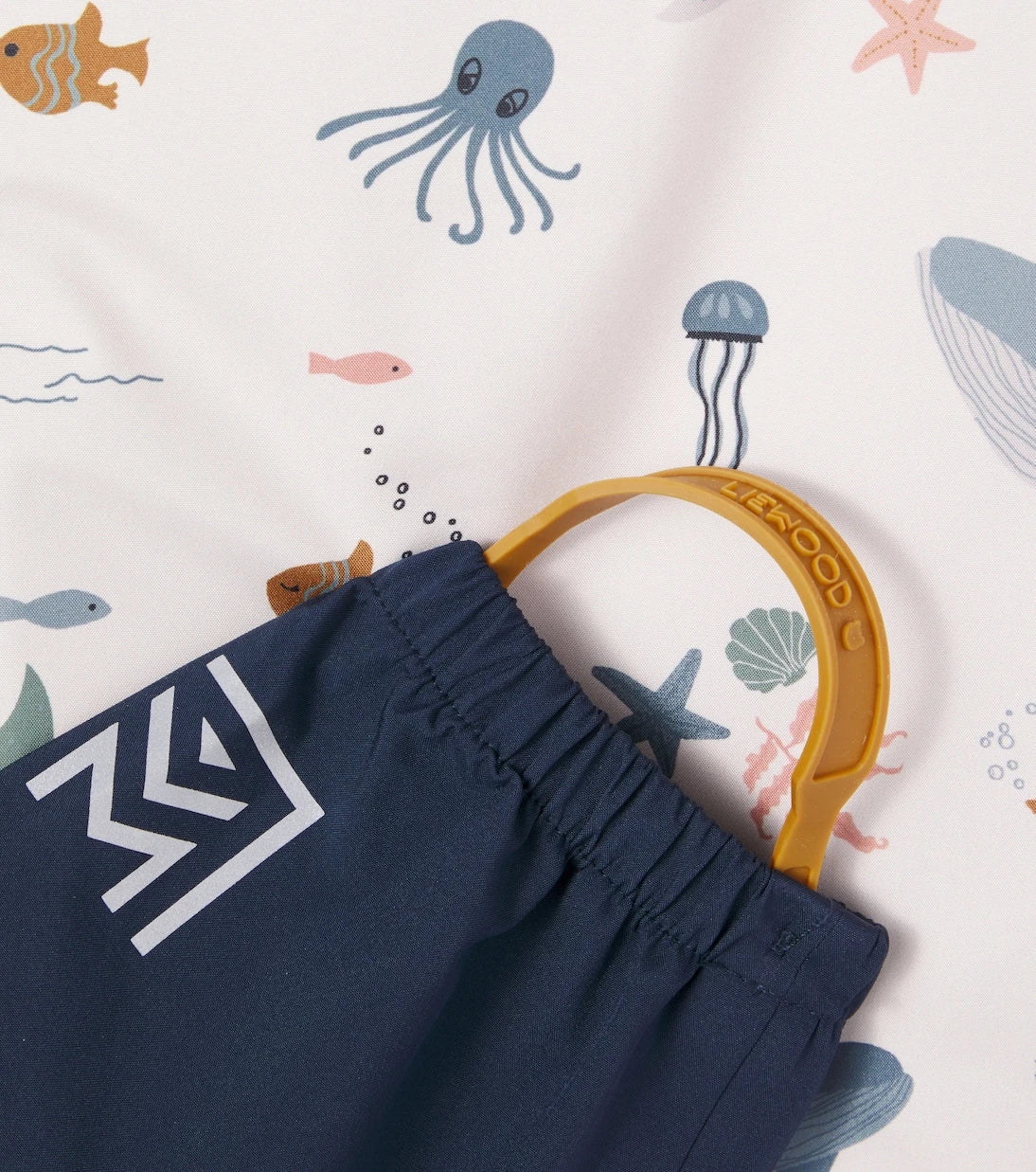 Liewood - Baby Manu raincoat and overalls set