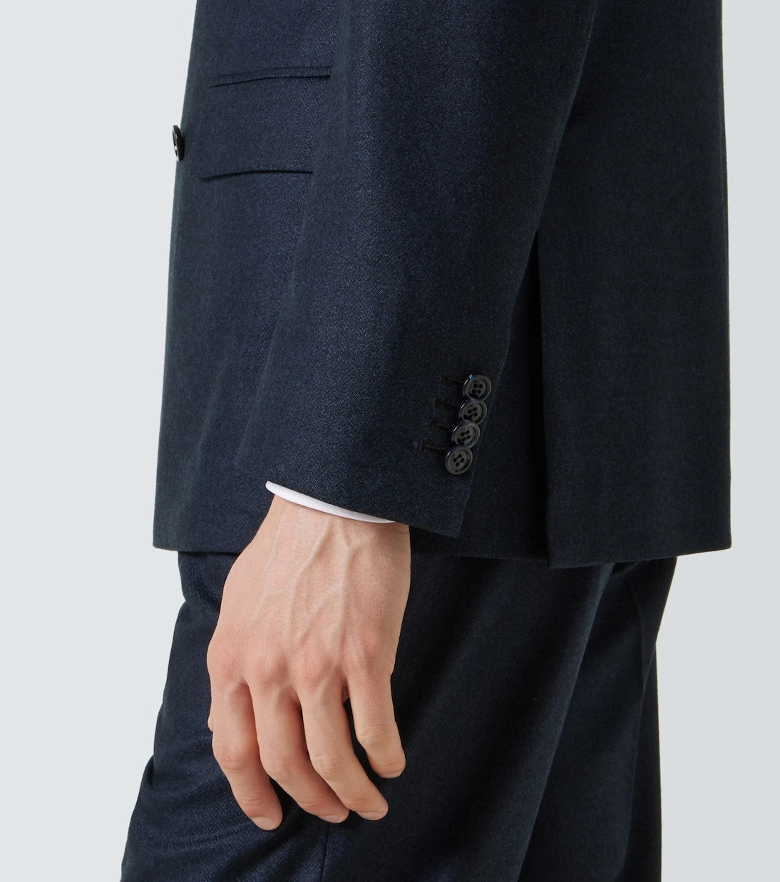 Brioni - Herringbone wool flannel suit
