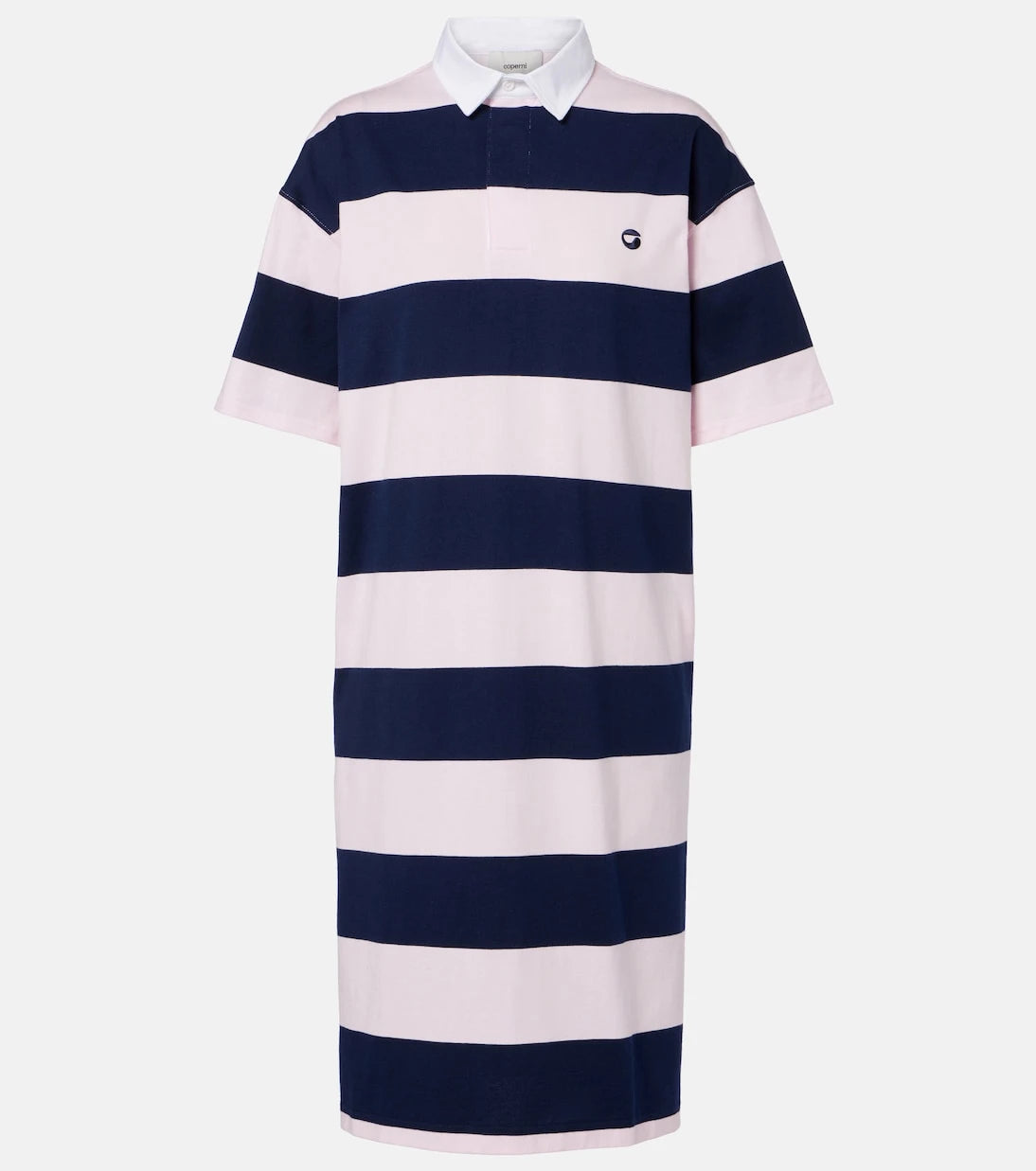 Coperni - Striped cotton polo dress