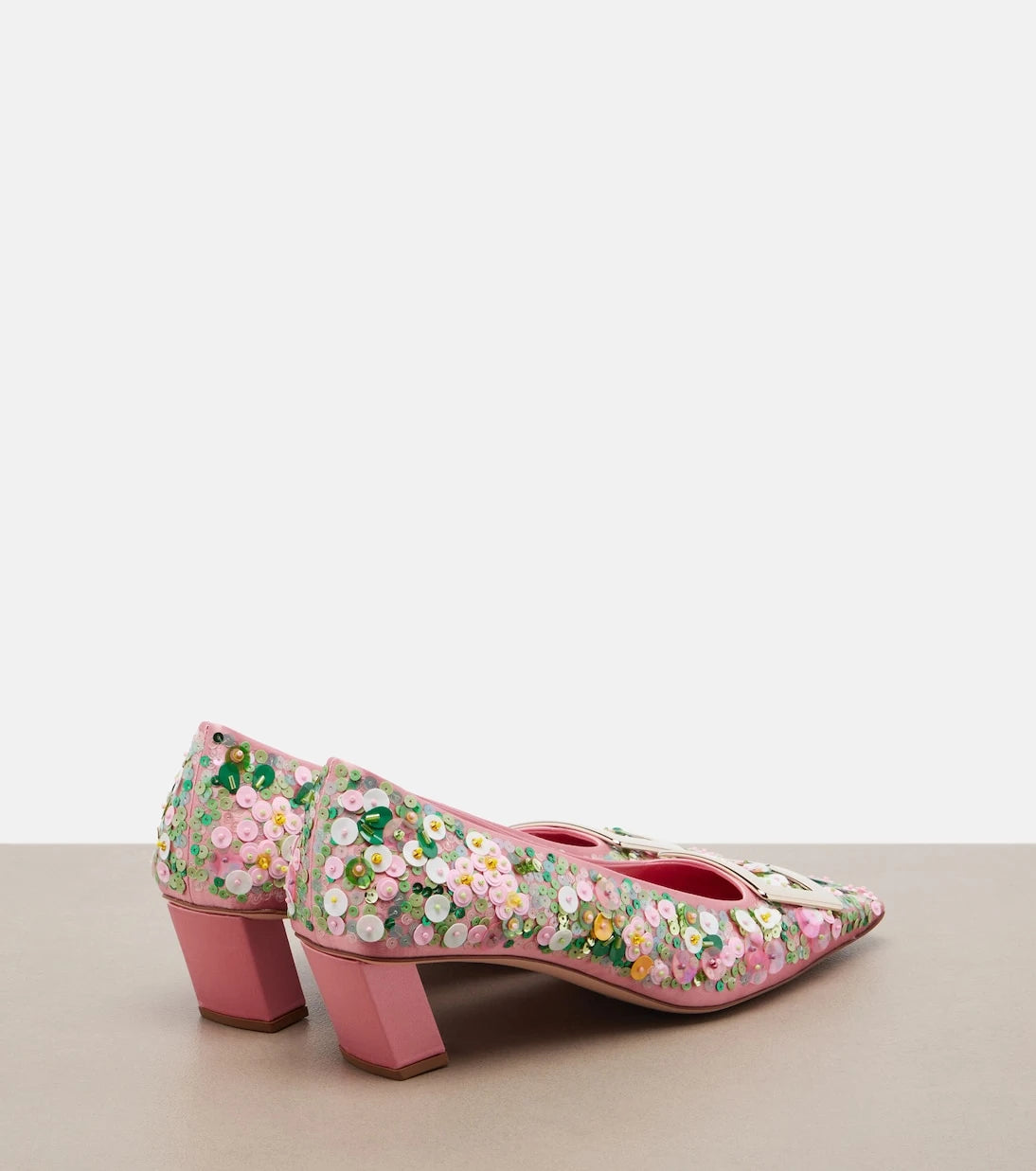 Roger Vivier - Belle Vivier beaded satin pumps