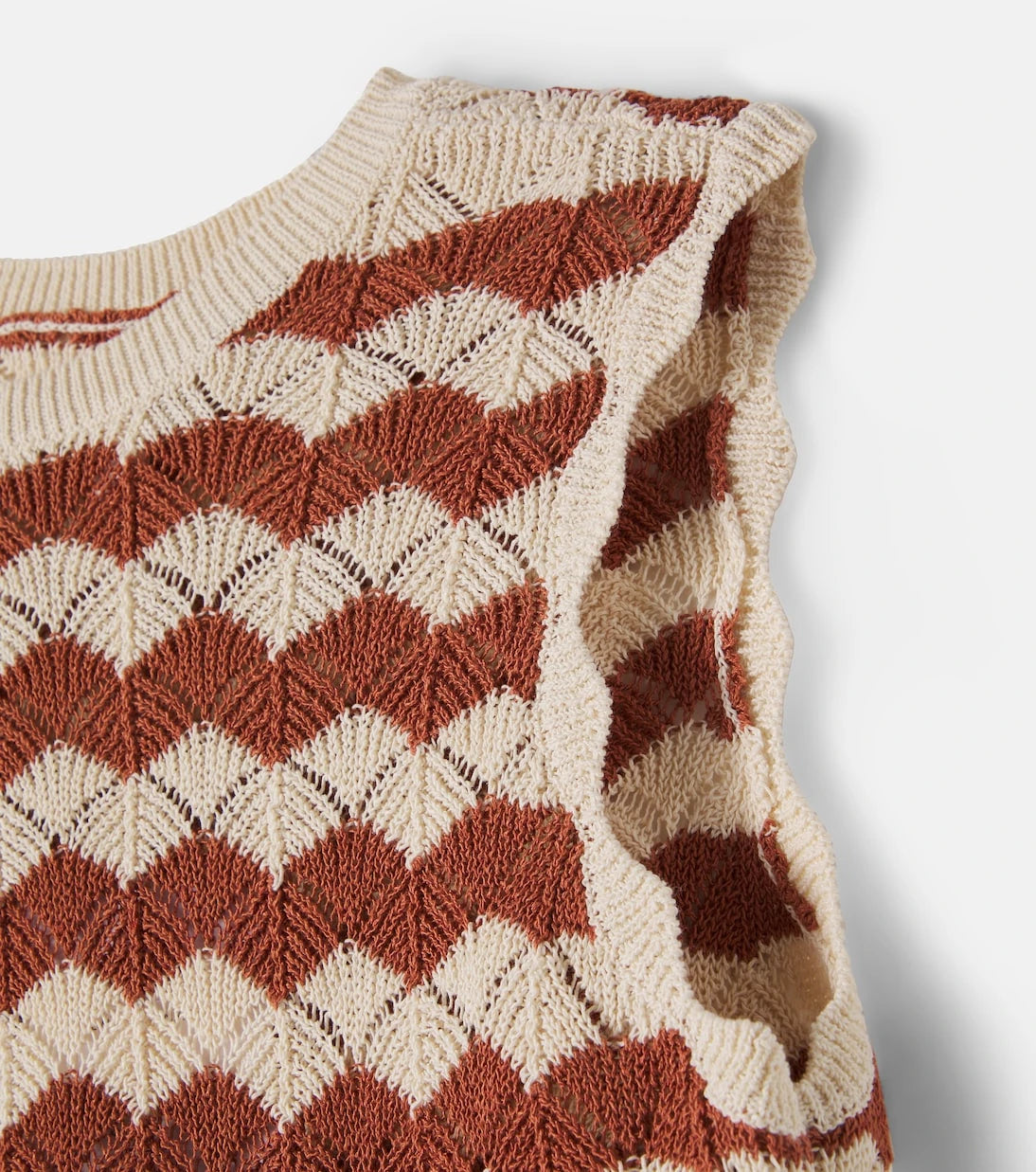 Zimmermann Kids - Aster pointelle cotton and linen-blend top