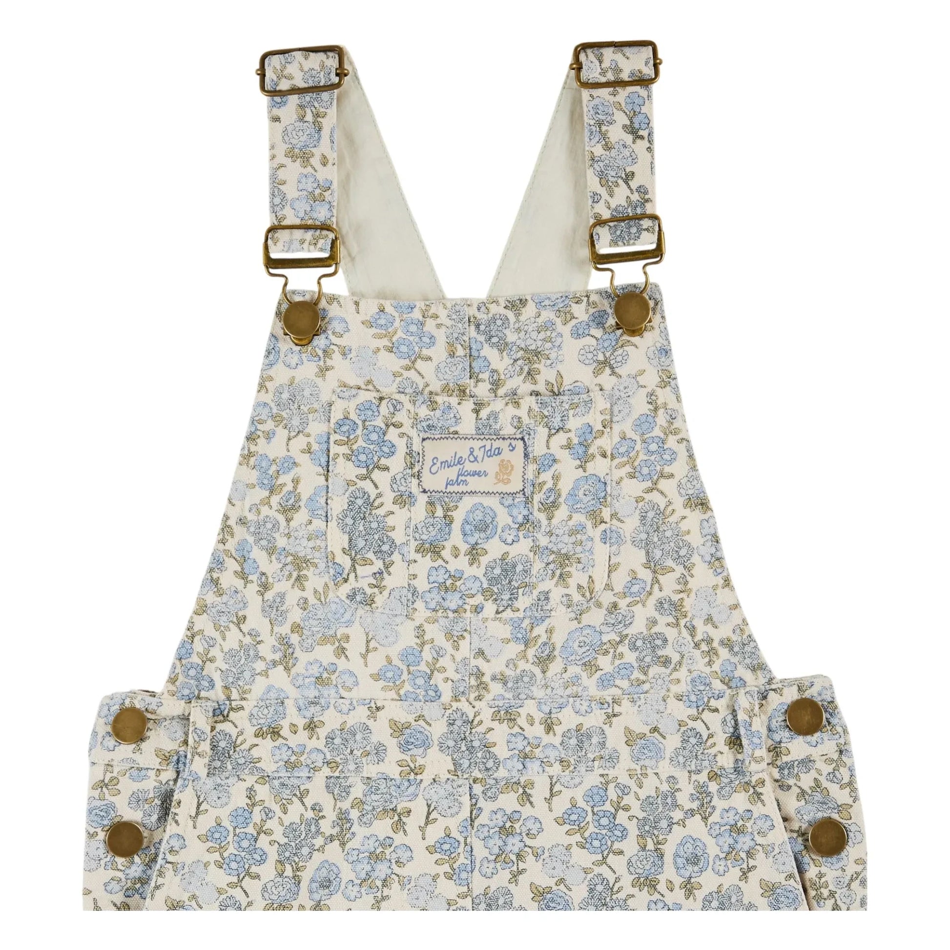 Emile et Ida - Salopette Fleurie | Cream