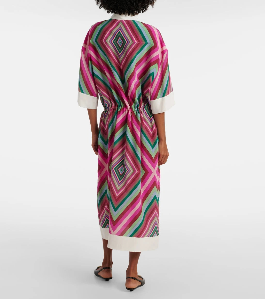 Valentino - Rhombus 75 silk shirt dress