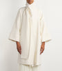 Wolk Morais Ivory Cashmere Cunardier High Neck Coat