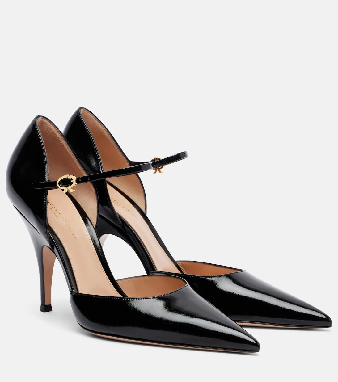 Gianvito Rossi - Sofia D'Orsay patent leather pumps