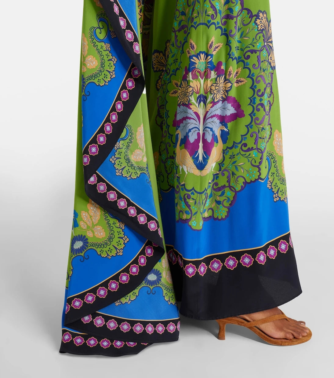 La DoubleJ - Magic printed caped silk maxi dress