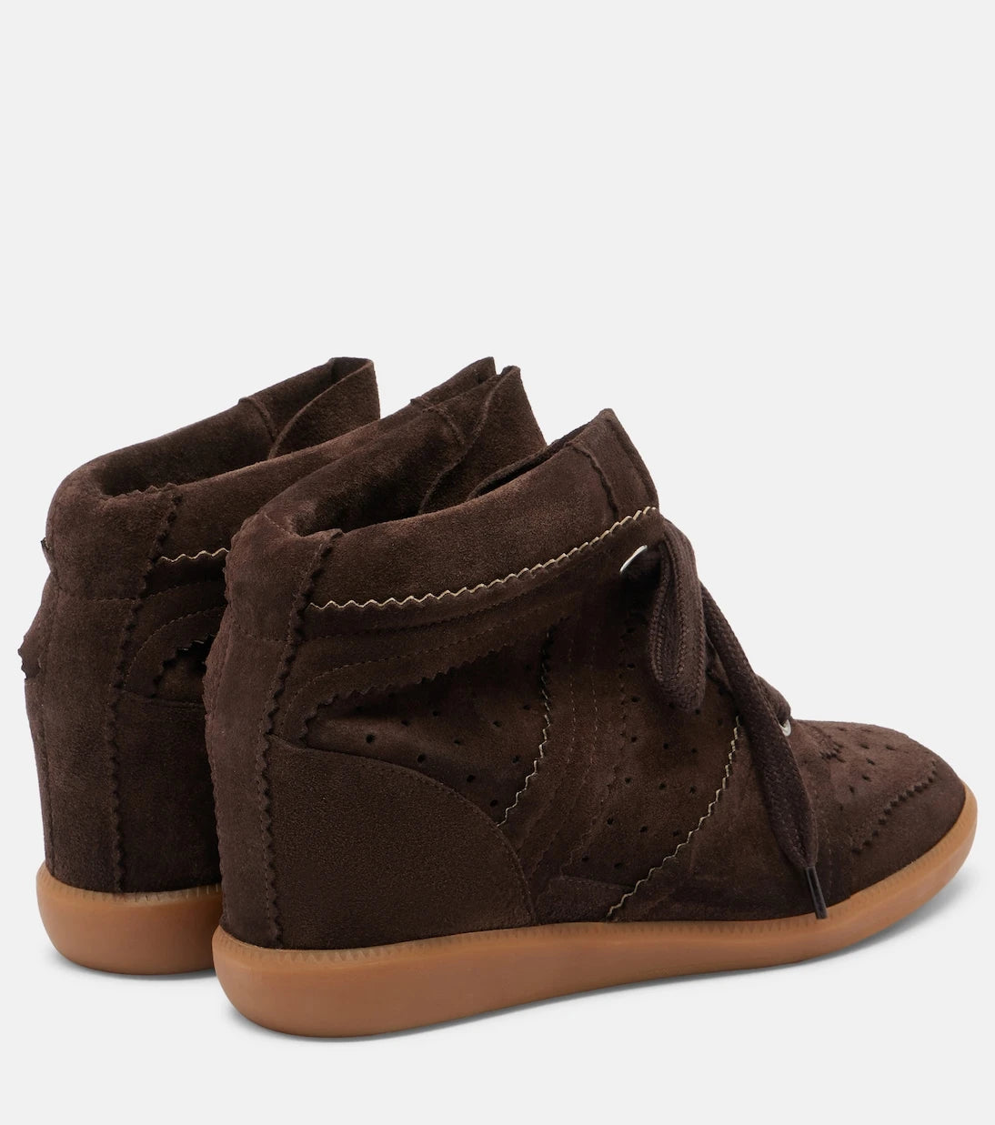 Isabel Marant - Bobby suede wedge sneakers