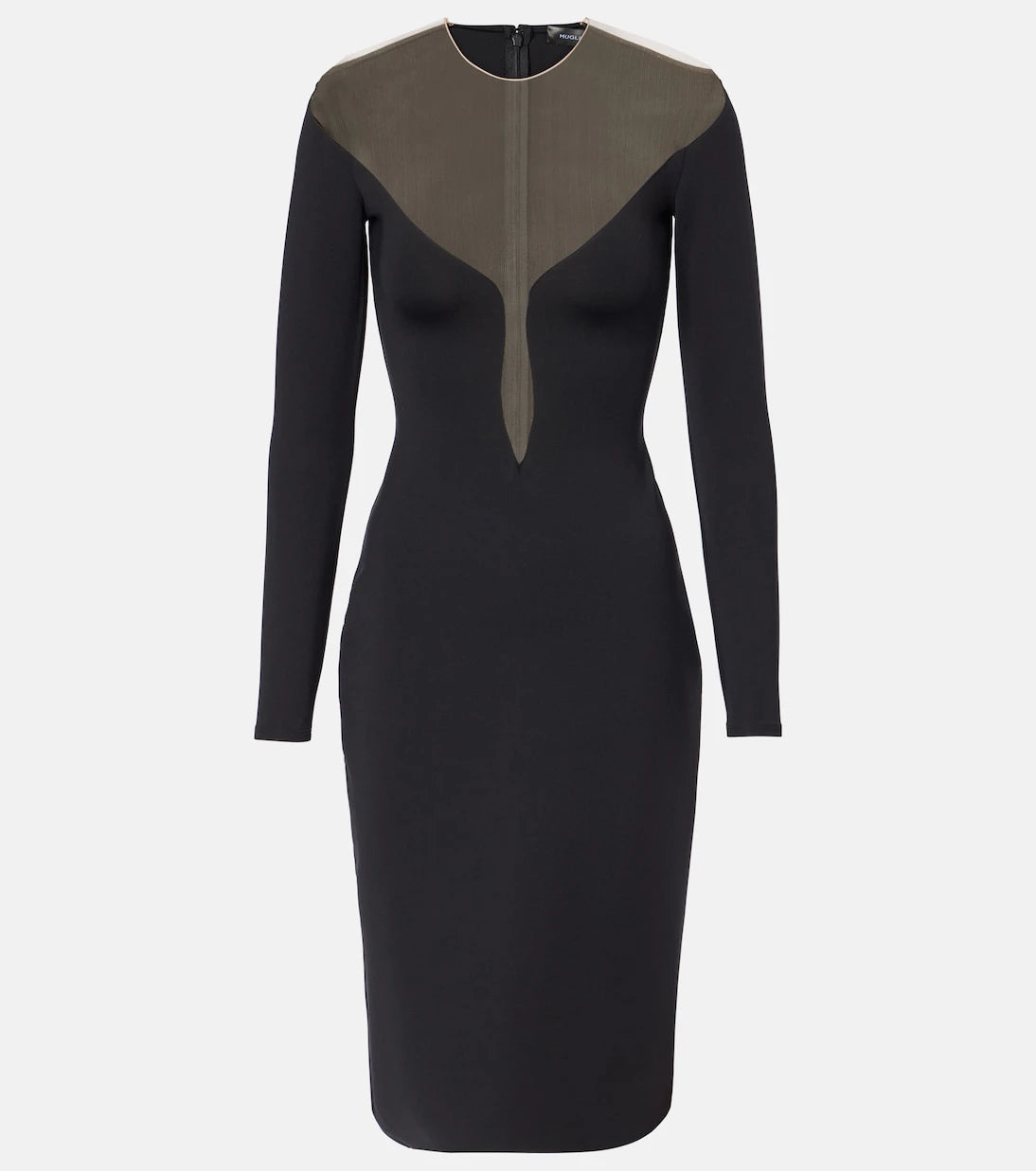 Mugler - Plunge minidress