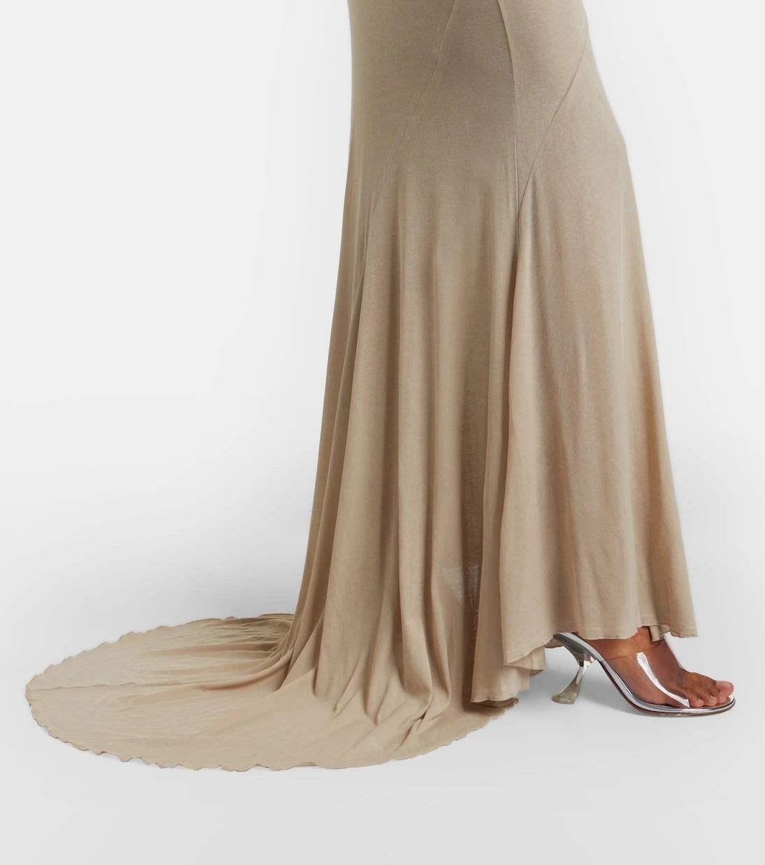 Mugler - Cotton jersey gown