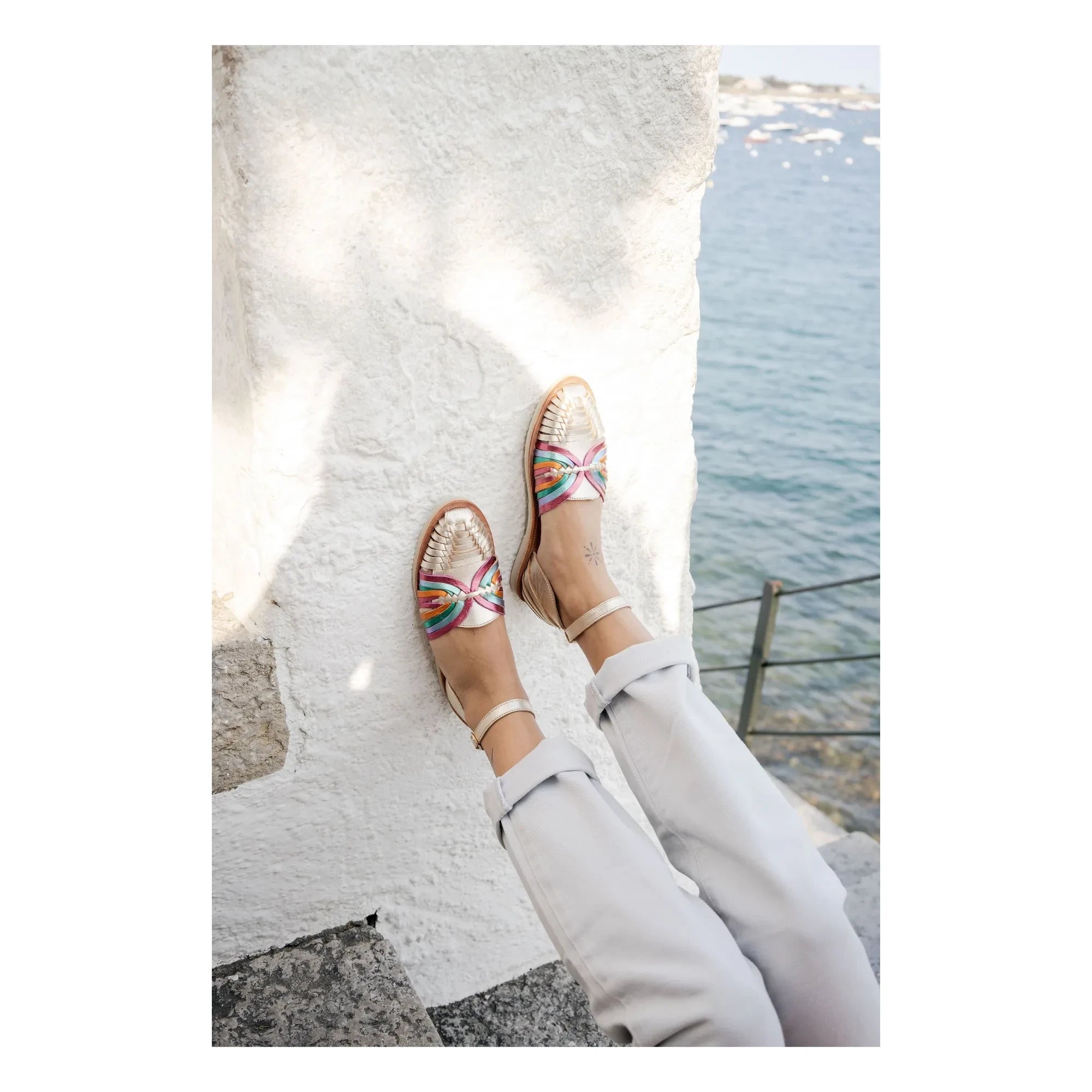 Mapache - Nayeli Metallic Sandals | Champagne