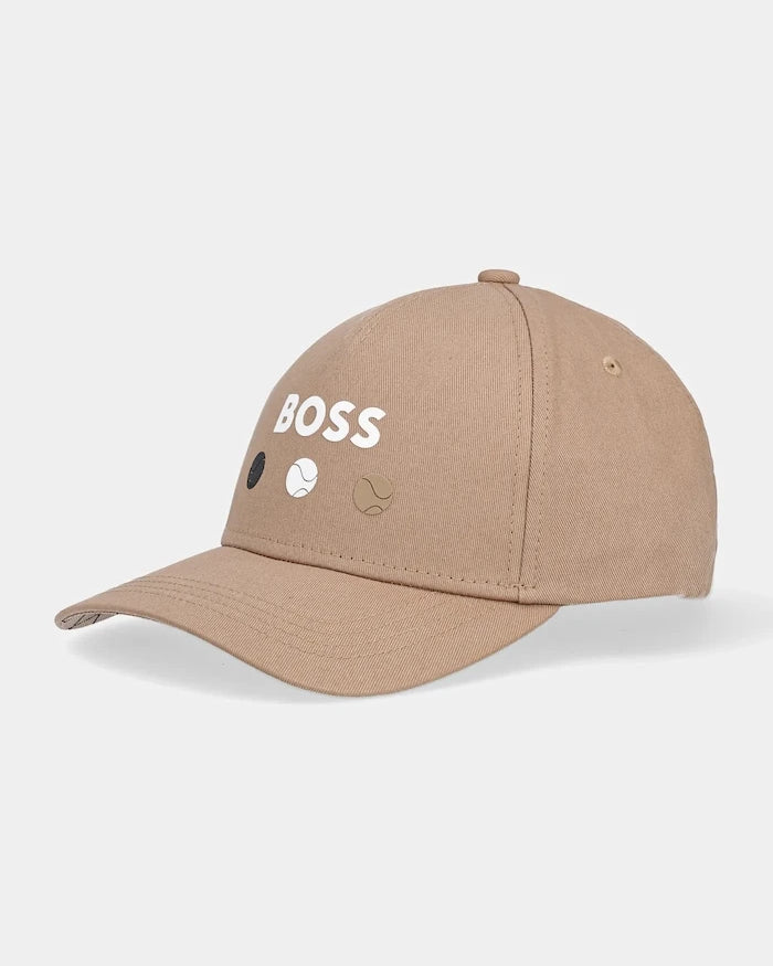 Памучна шапка с козирка BOSS Green
