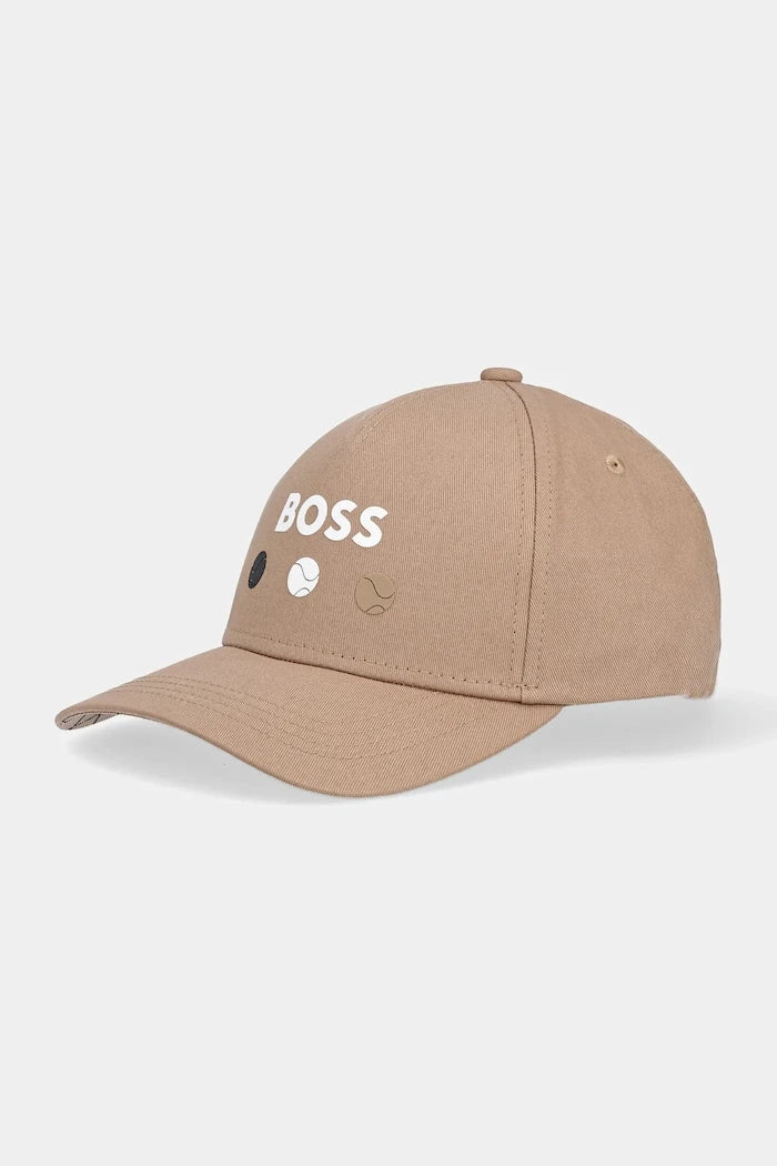 Памучна шапка с козирка BOSS Green