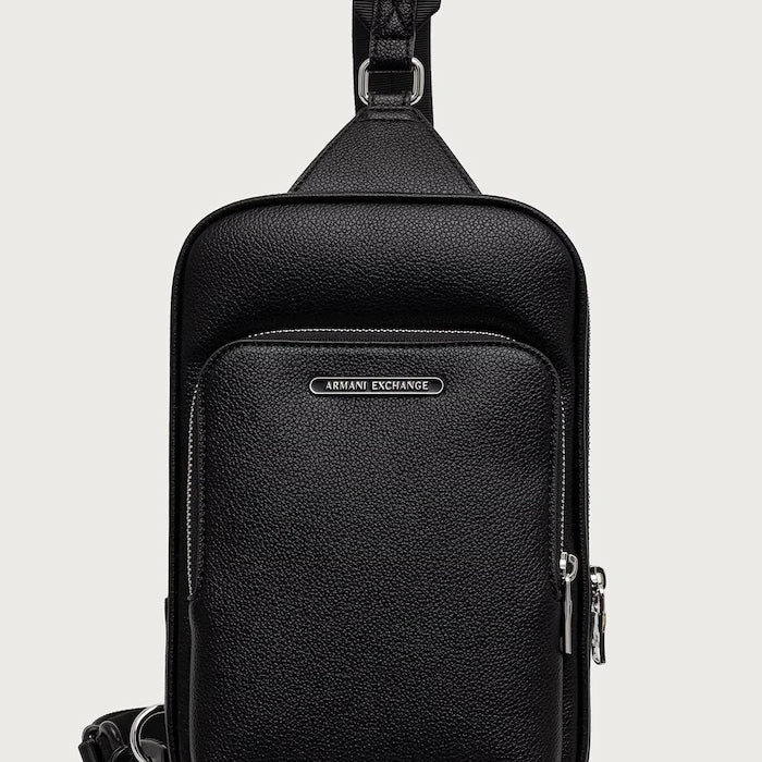 Armani Exchange erkek suni deri omuz çantası