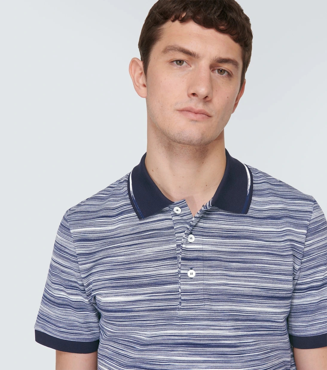 Missoni - Striped cotton polo shirt