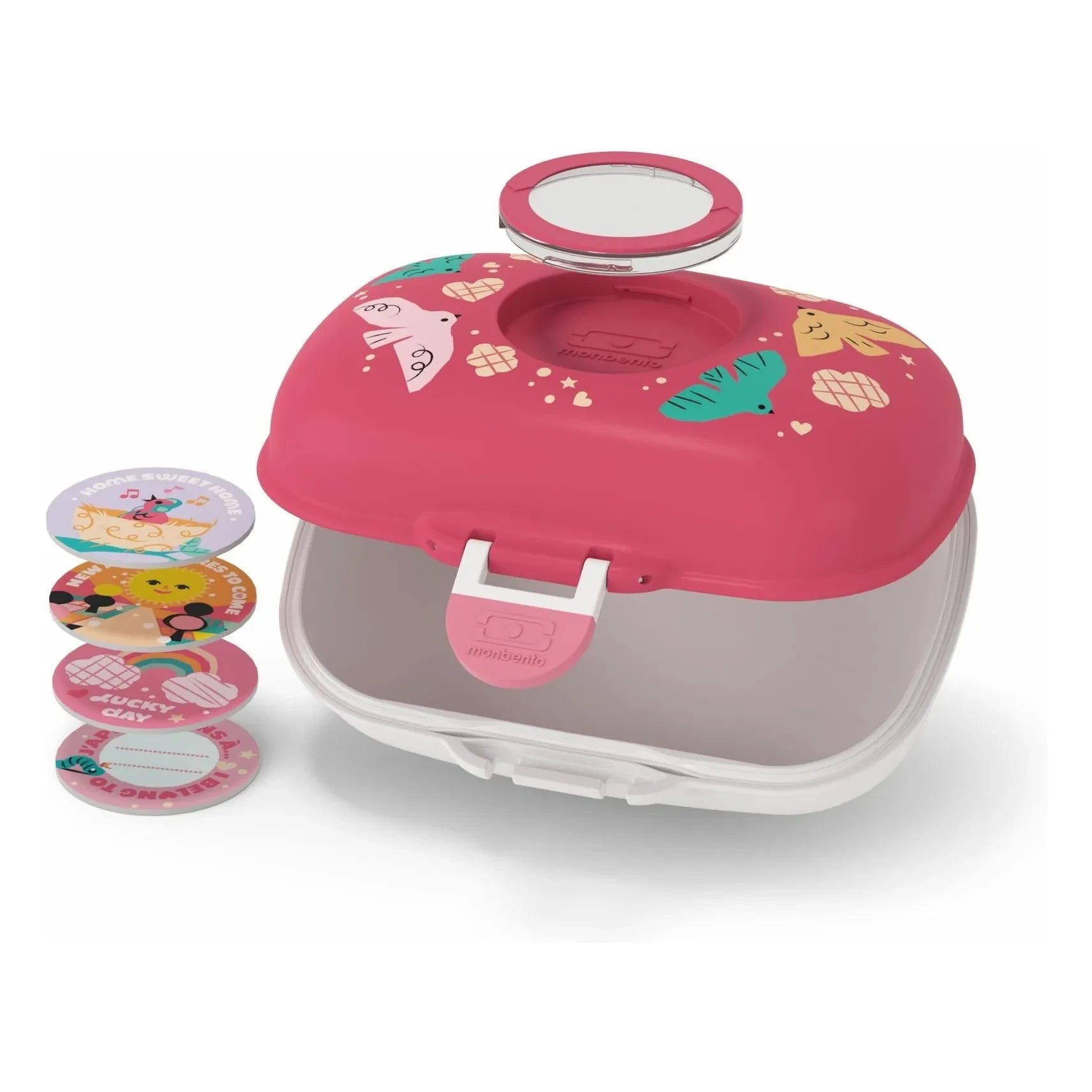 Monbento - MB Gram Oiseaux snack box | Pink