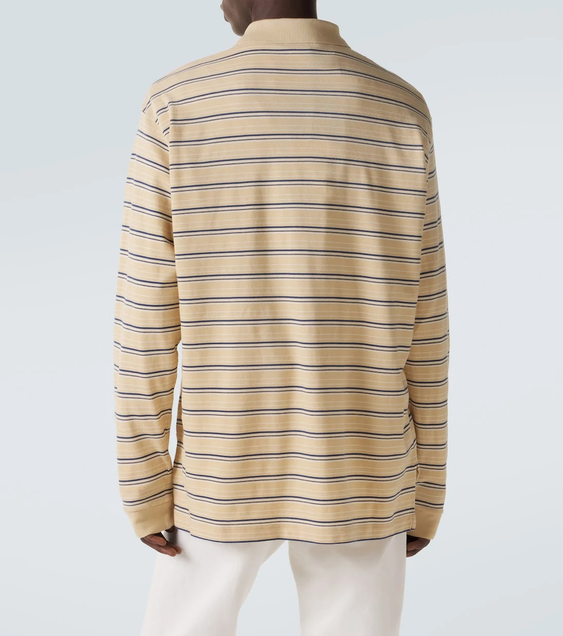 Prada - Striped cotton piqué polo shirt