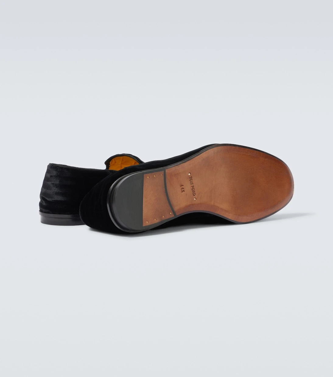 Tom Ford - Steven striped velvet loafers