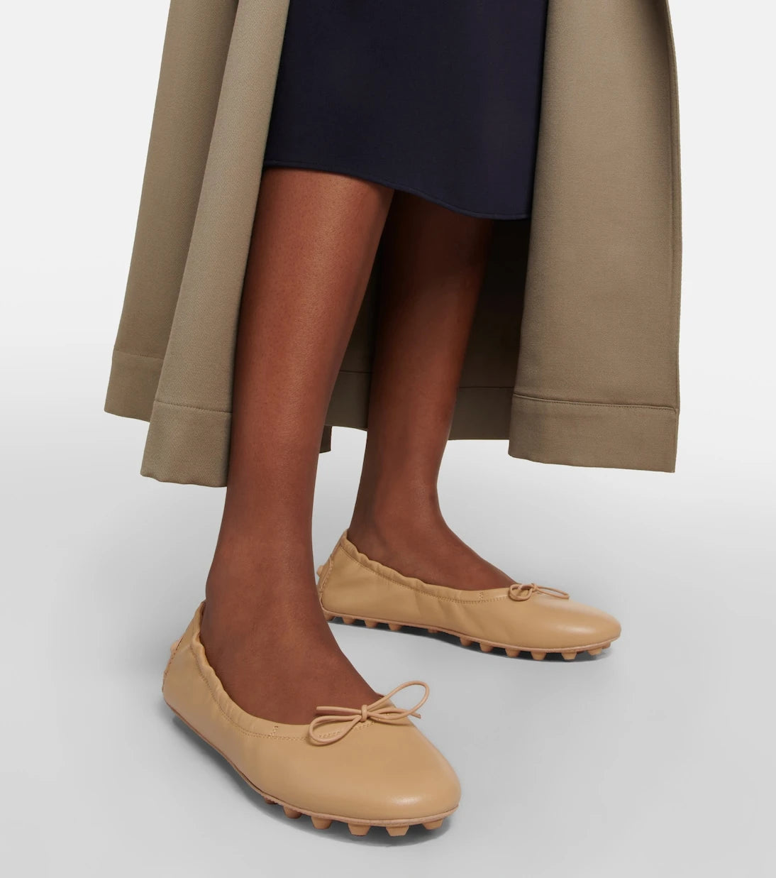 Tod's - Bubble leather ballet flats