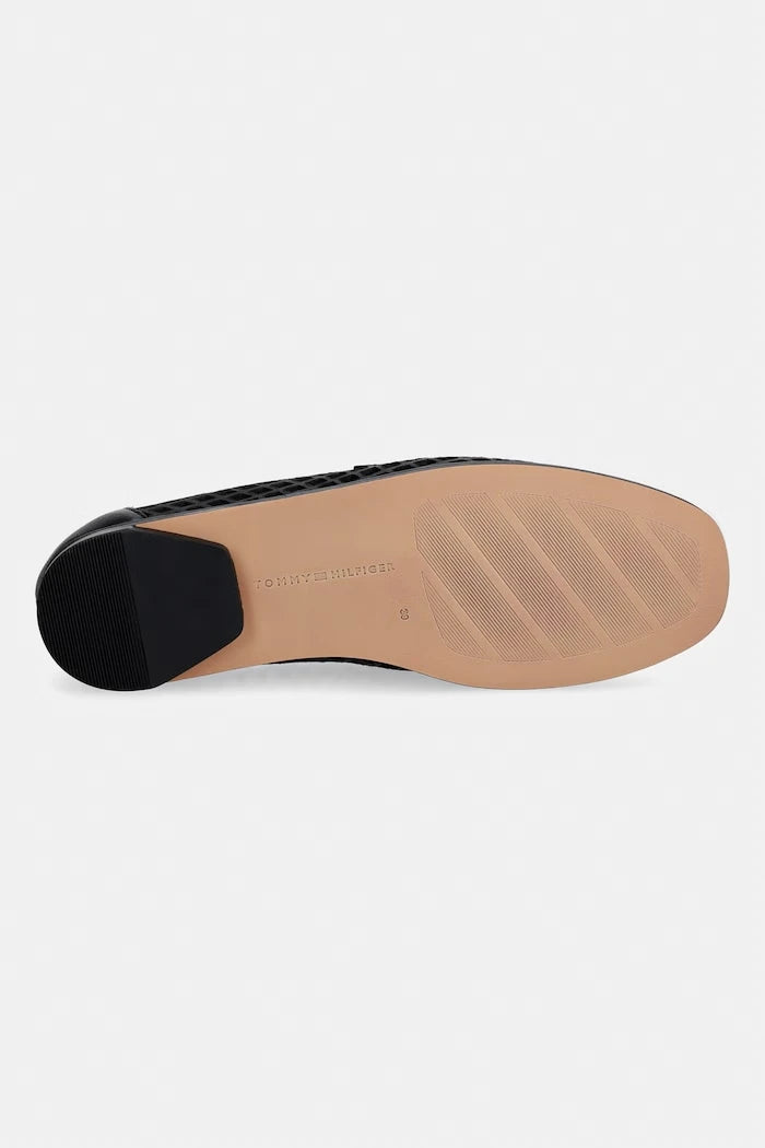 Tommy Hilfiger kadın deri mokasen TH COIN LTH LOAFER LASER CUT