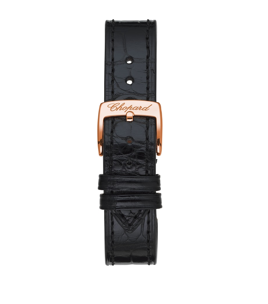 Chopard Rose Goldand Diamond Happy Sport Watch 30mm