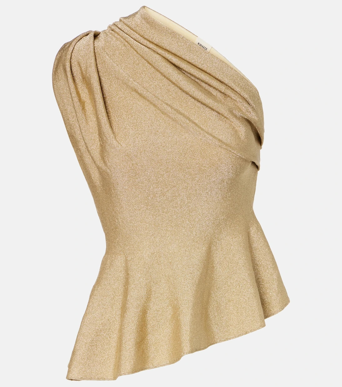 Khaite - Aimee one-shoulder lamé top