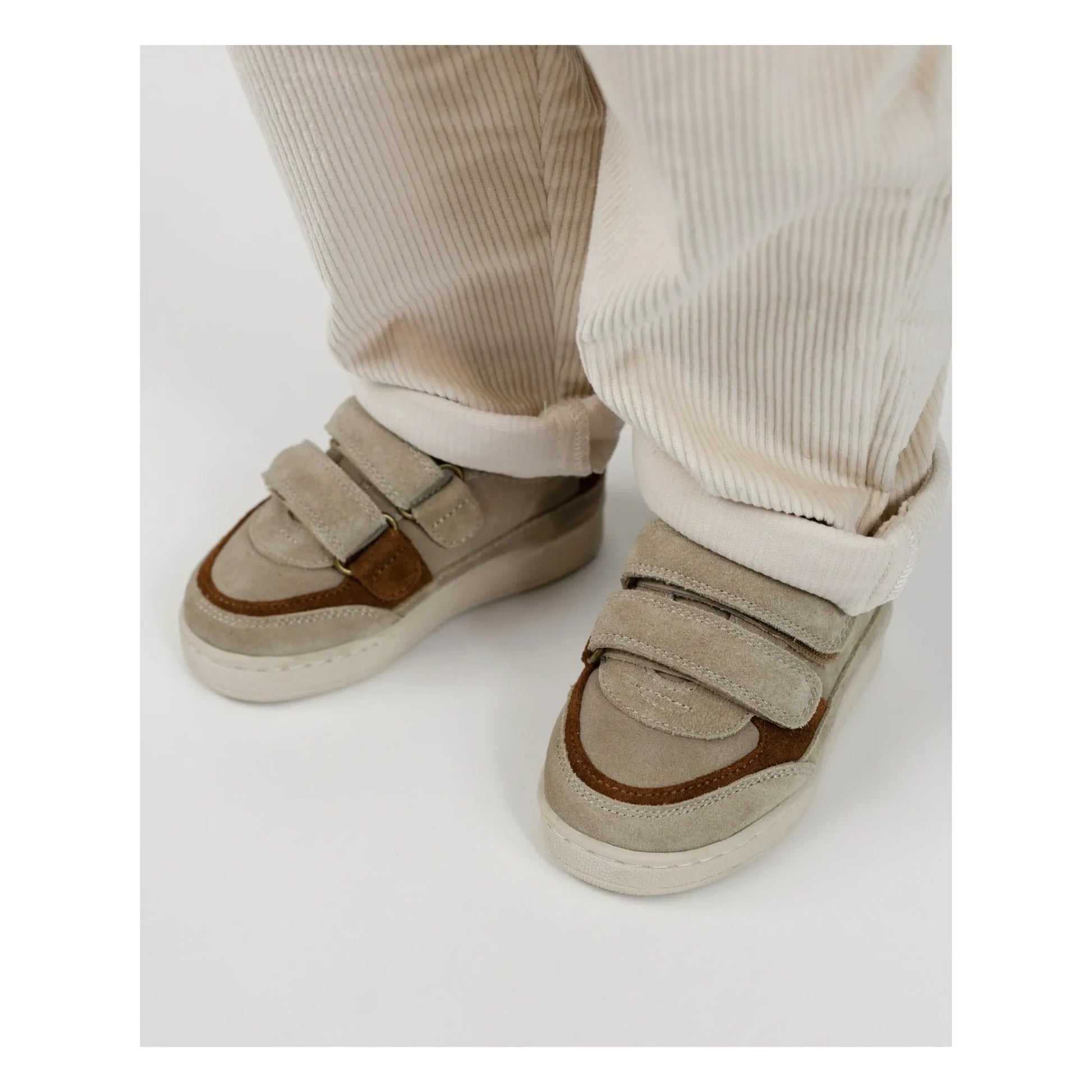 Donsje - Pinou Bear Suede Scratch Sneakers | Beige