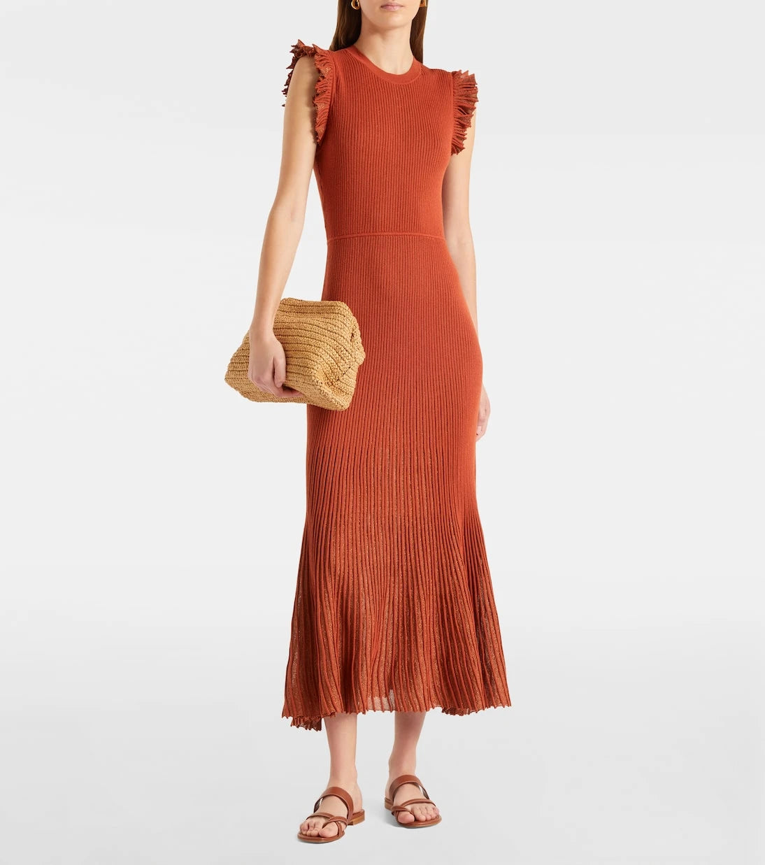 Ulla Johnson - Noelle knitted lamé midi dress
