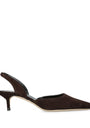 Suede Sebastian Slingback Heels 55