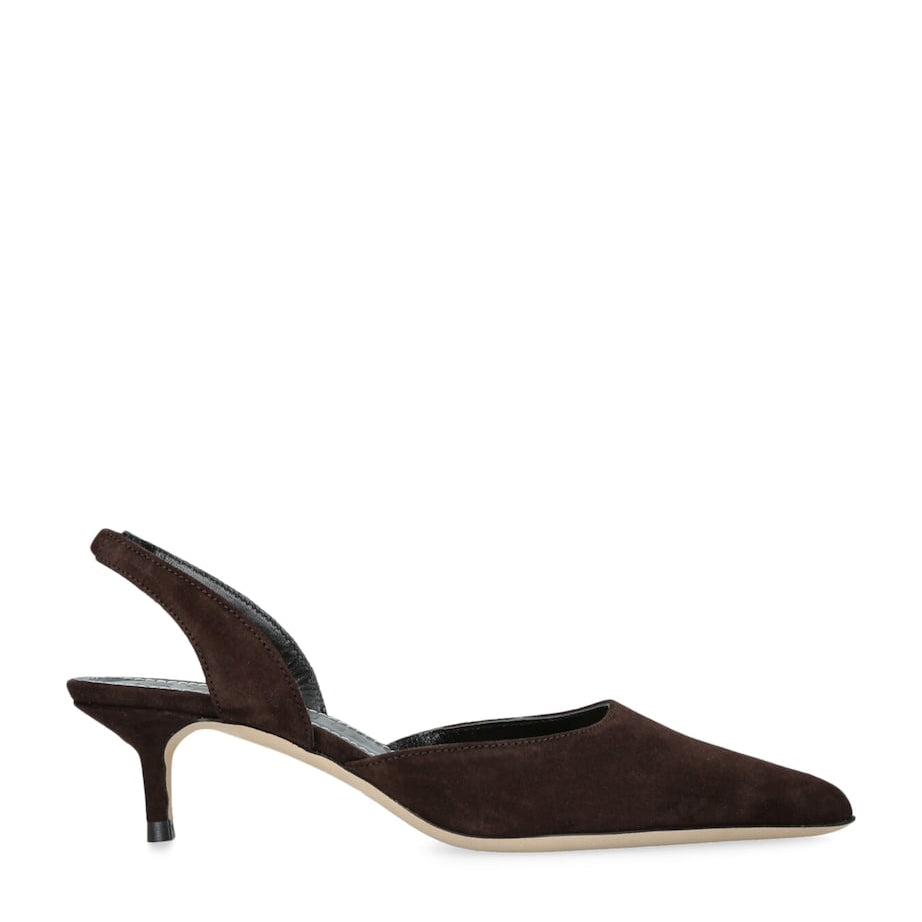 Suede Sebastian Slingback Heels 55