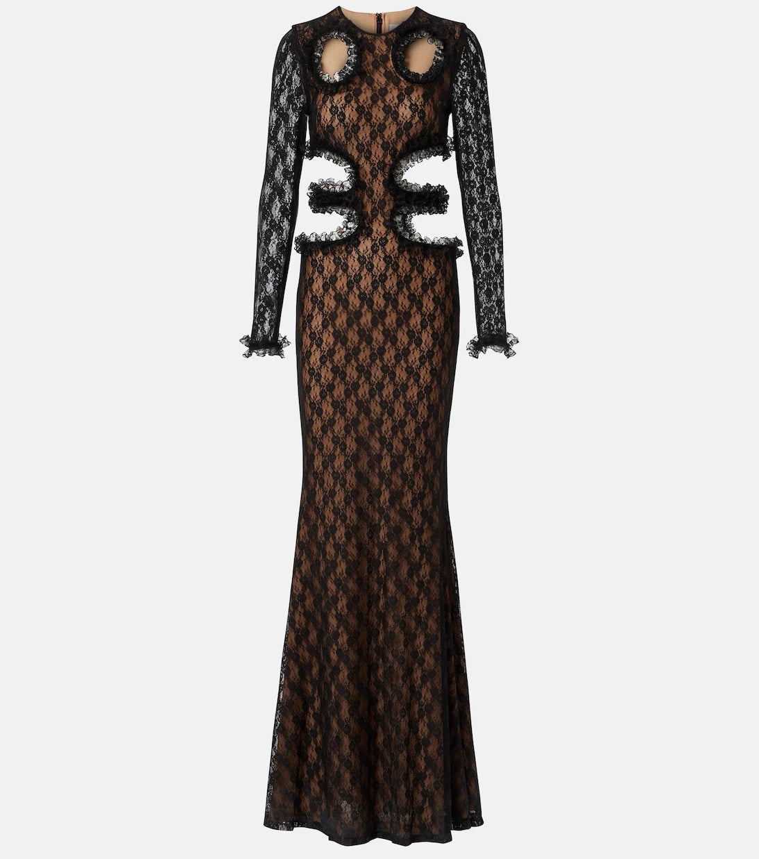 Self-Portrait - فستان دانتيل بقصّات من x Christopher Kane