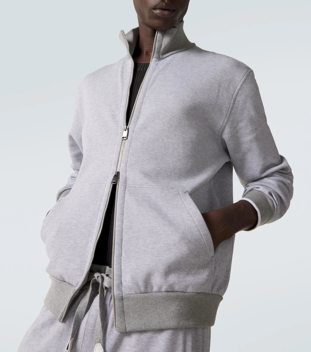 Brioni - Cotton-blend track jacket
