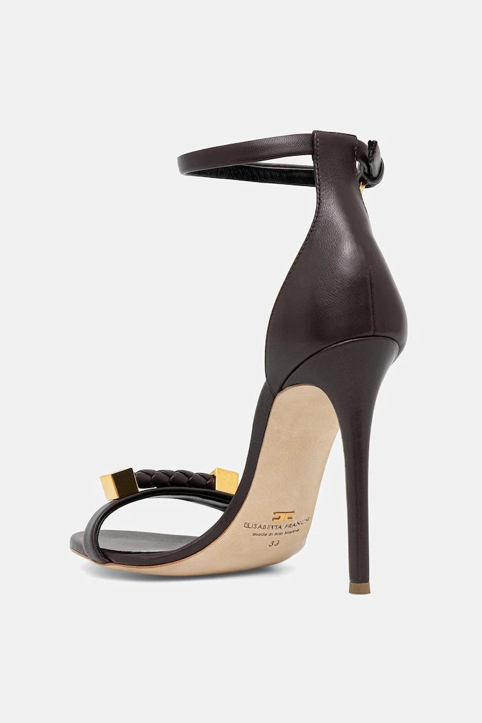 Кожени сандали Elisabetta Franchi