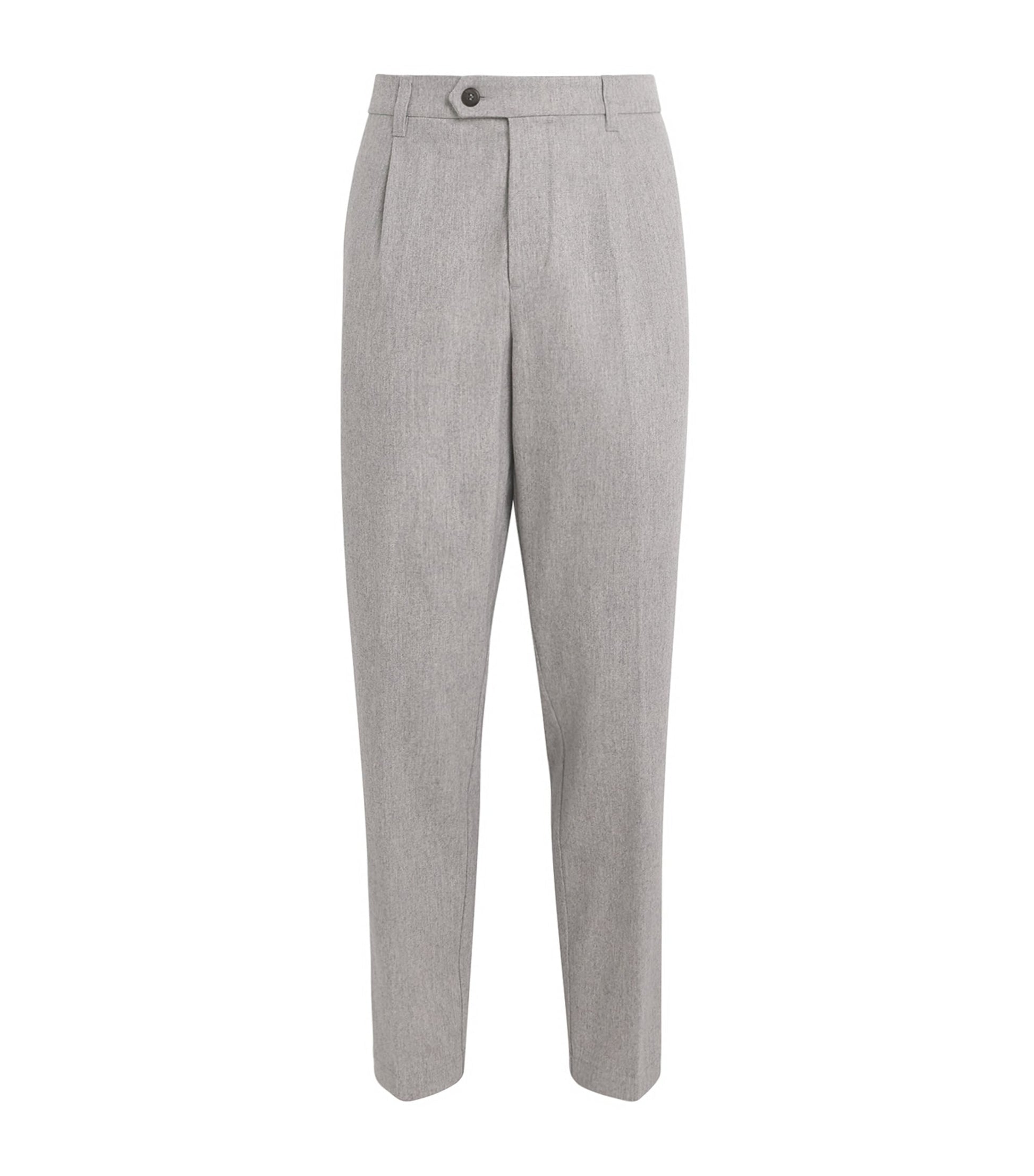 Wool-Cashmere Trousers