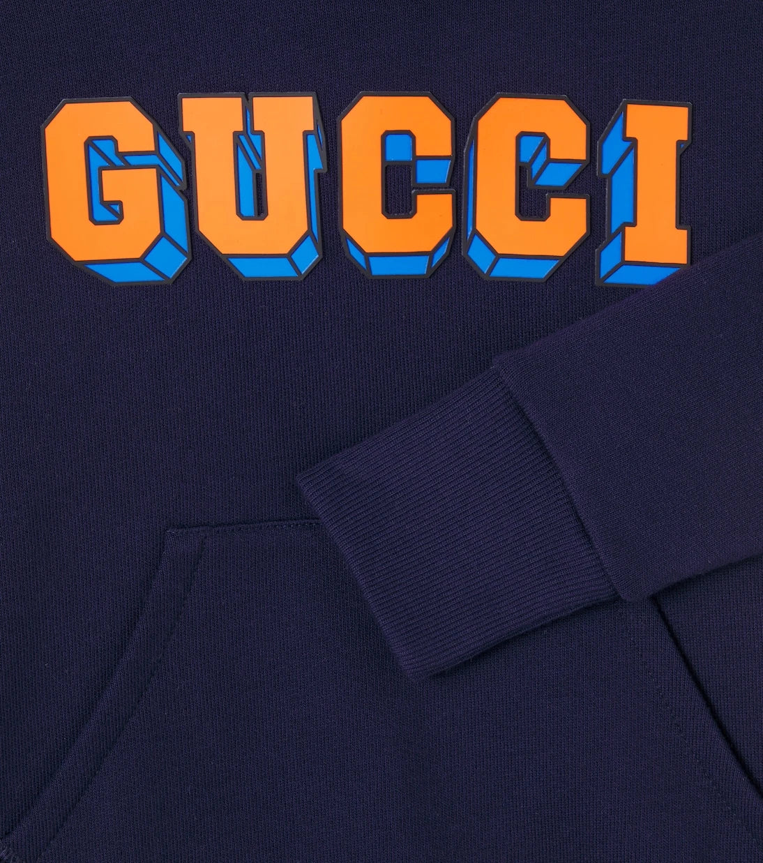 Gucci Kids - هودي قطني بشعار العلامة