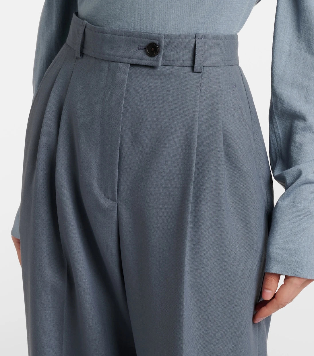 The Row - Ragnar virgin wool wide-leg pants
