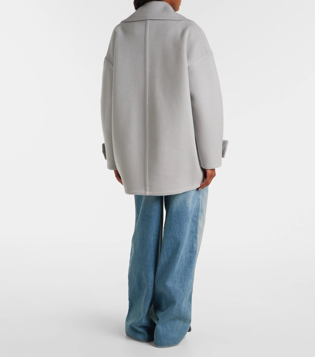 Loewe - Pebble double-breasted wool peacoat