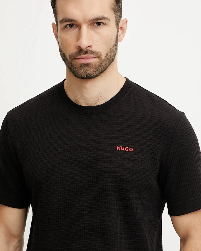 HUGO erkek pamuklu ev tişörtü Austin T-Shirt