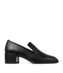 Jimmy Choo Black Eliot 45 Buffalo Leather Heeled Loafers