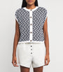 Barbour White Button-Up Olivia Sweater Vest