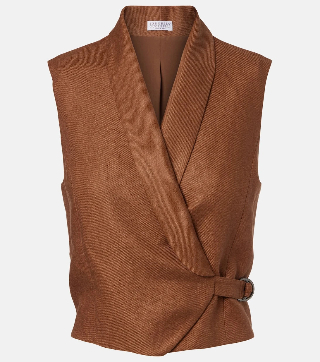 Brunello Cucinelli - Monili linen vest