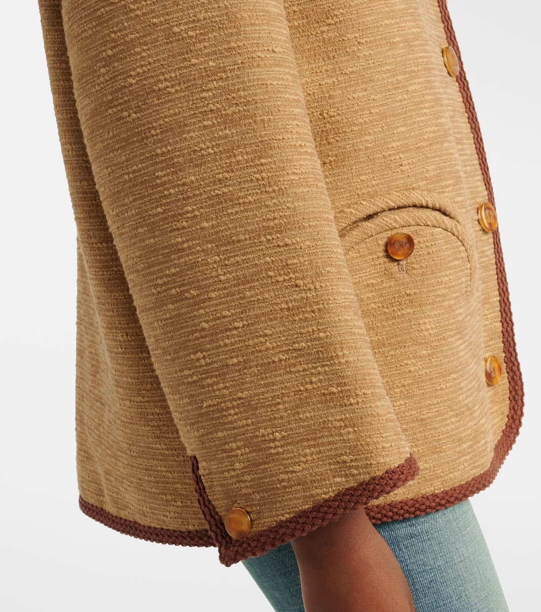 Blazé Milano - Curly cotton and linen-blend jacket