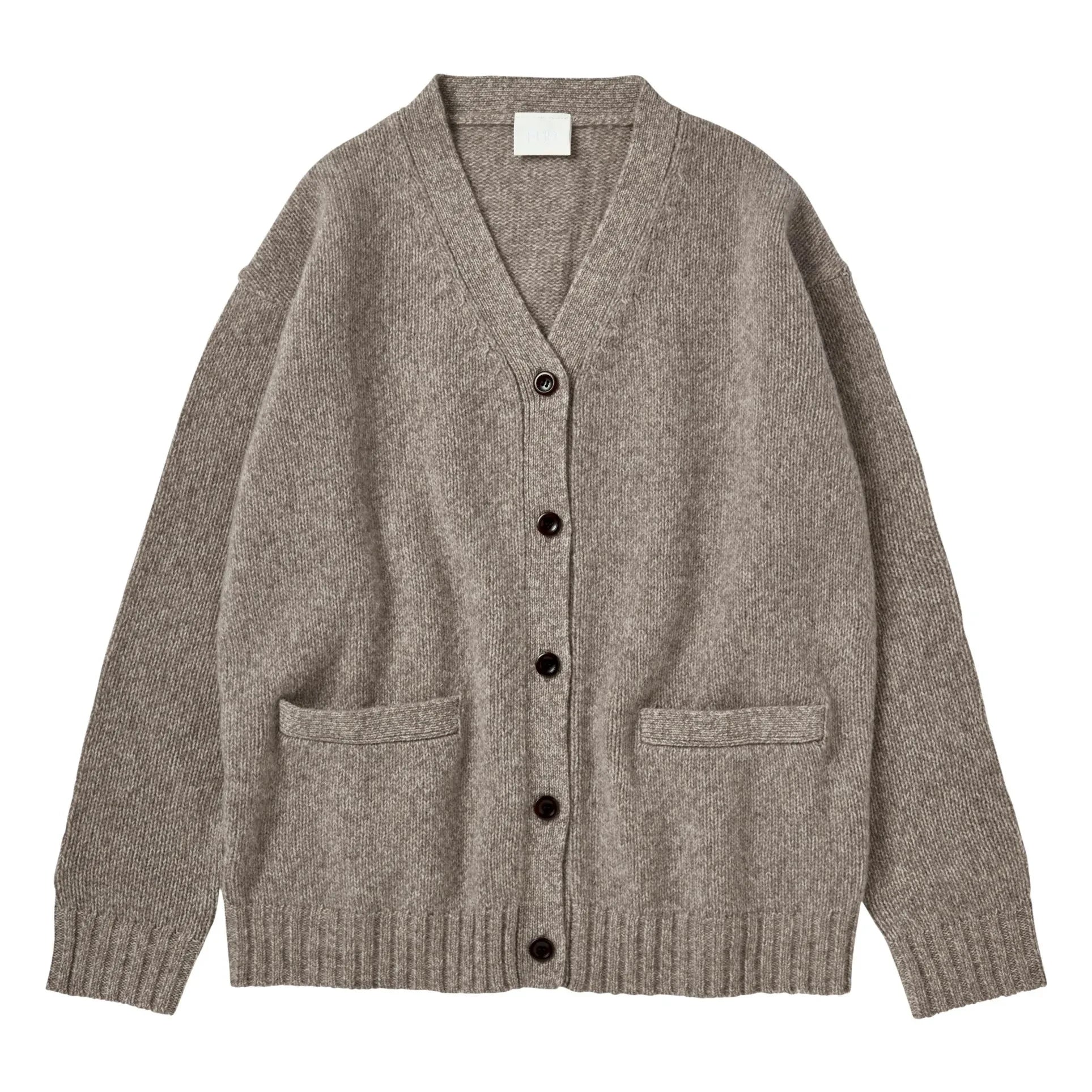 FUB - Lambswool Cardigan - Women's Collection | Heather beige