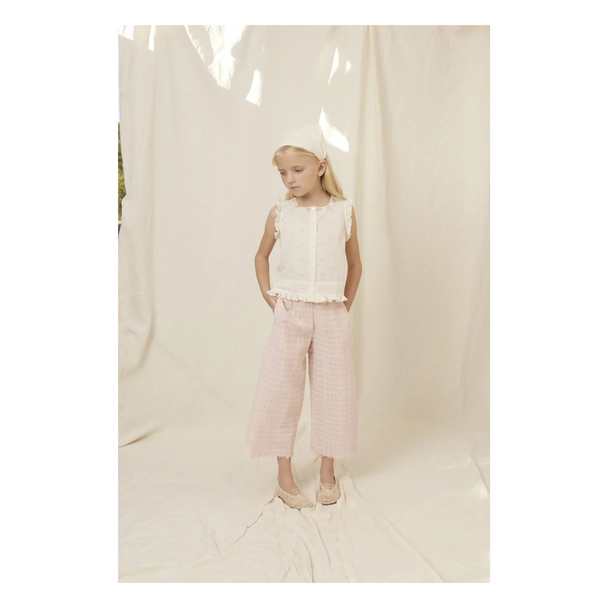 Bebe Organic - Emma Carreaux Pants | Pale Pink
