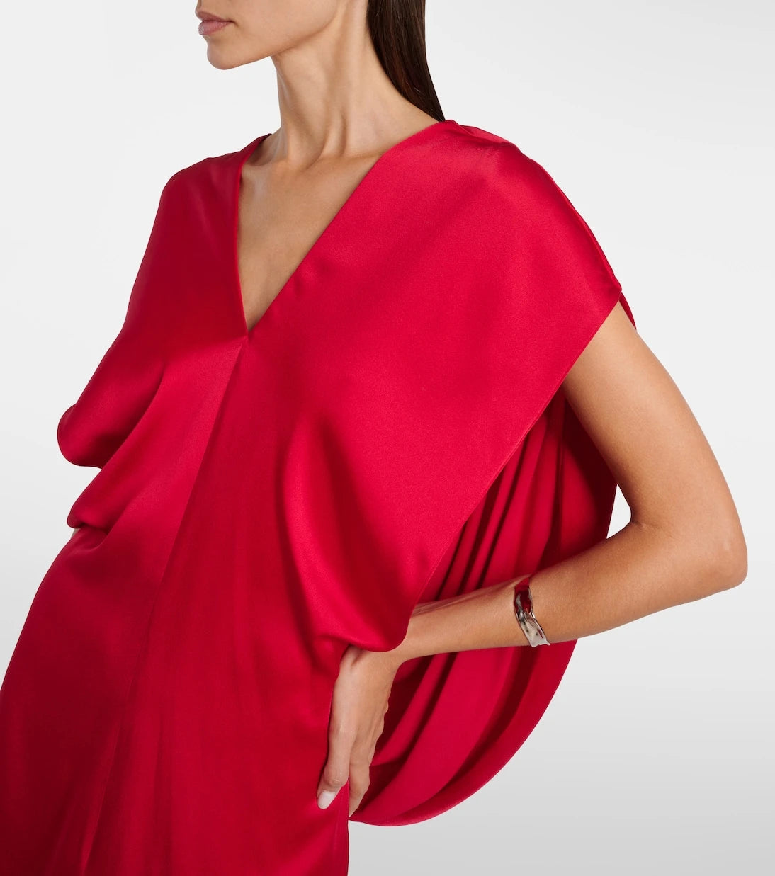 Stella McCartney - Draped satin gown