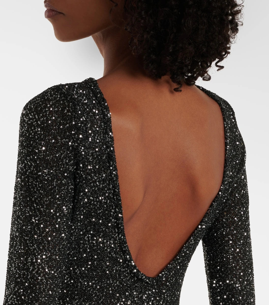 Alessandra Rich - Sequined open-back gown