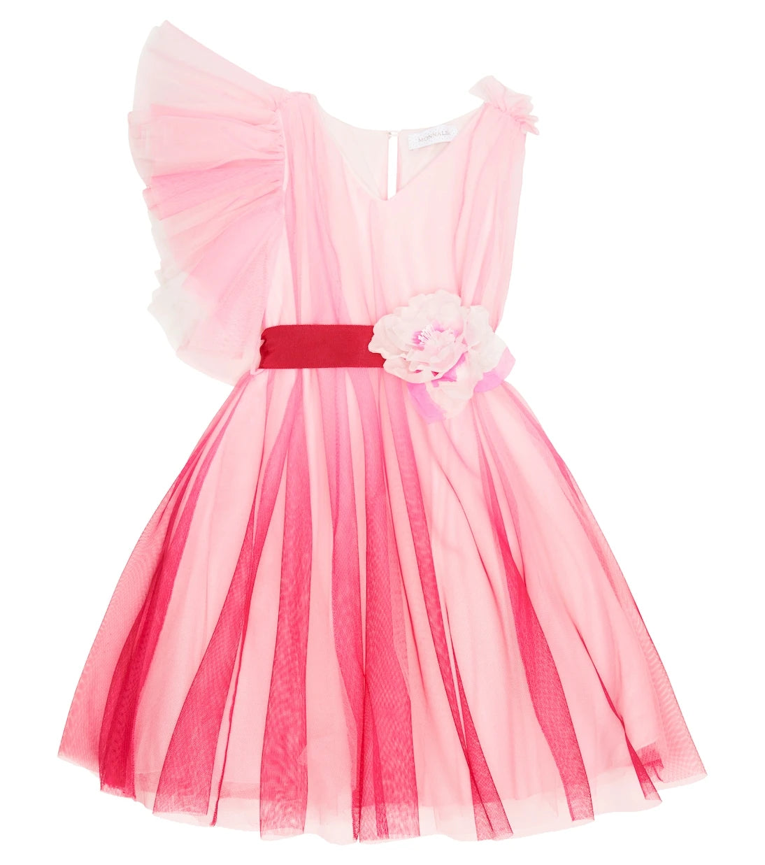 Monnalisa - Ruffle-trimmed tulle dress