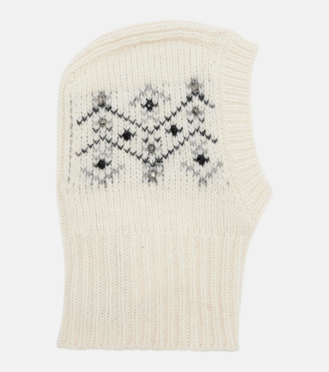 Moncler - Embellished alpaca and wool-blend ski mask